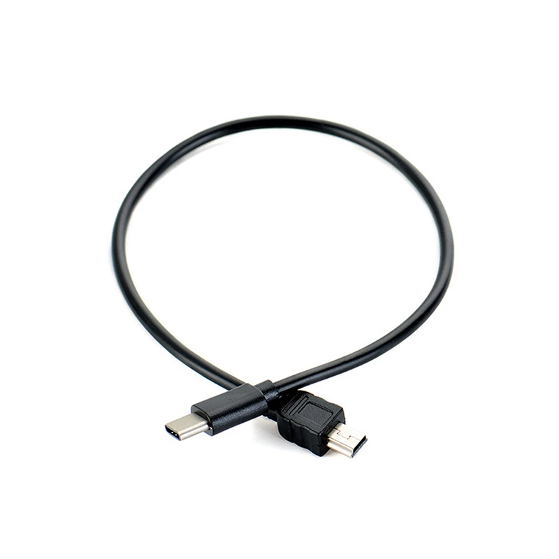 30cm USB Type C 3.1 Male To Mini USB 5 Pin B Male Plug Converter OTG Adapter Lead Data Cable For Macbook Mobile