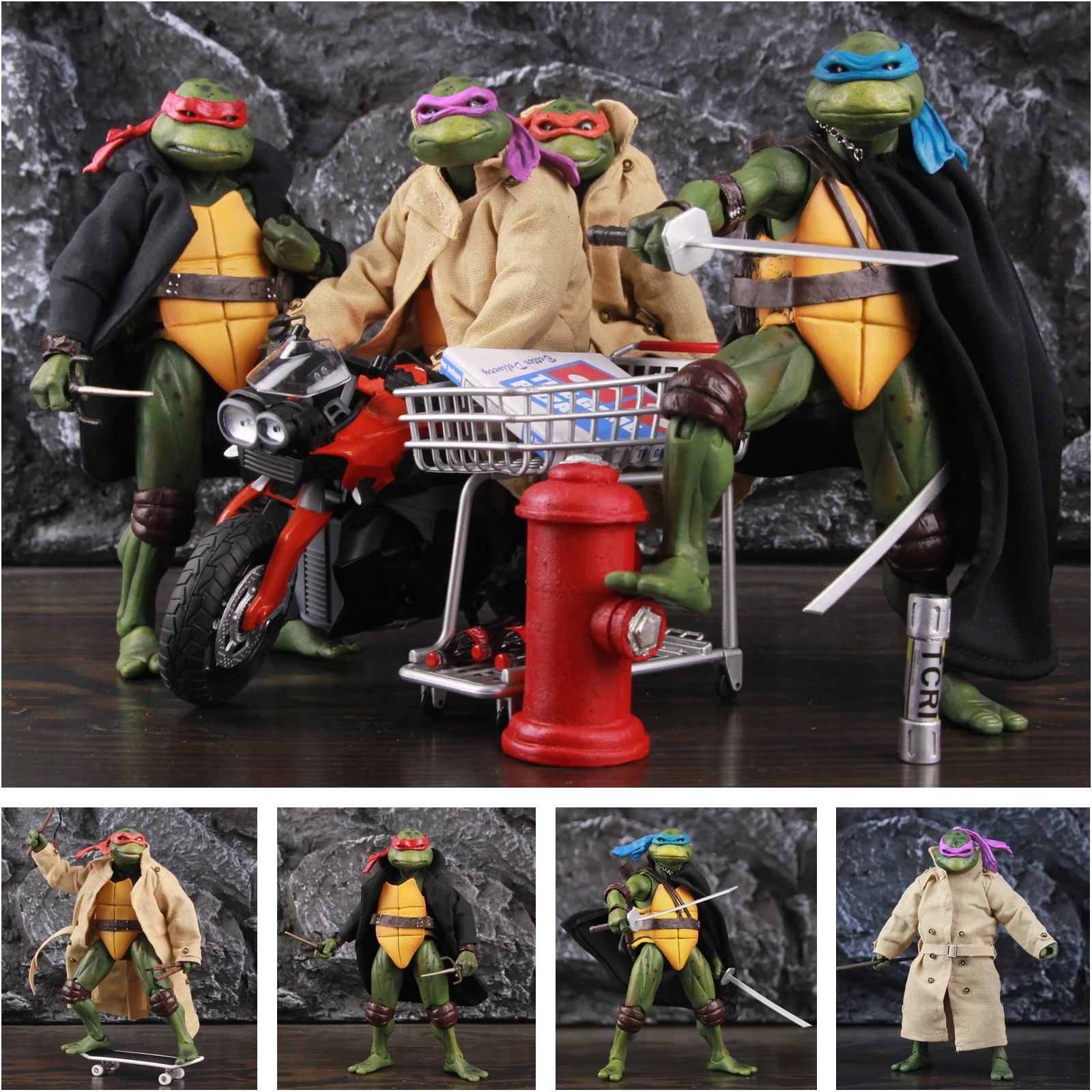 SET of 4 1990's Turtles 7