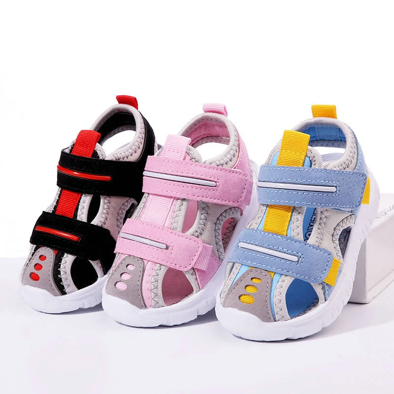 Children Sandals Boys Girls Beach Shoes Soft Lightweight Closed-Toe Outdoor Kids Toddler Sandals for Baby Shoes Summer