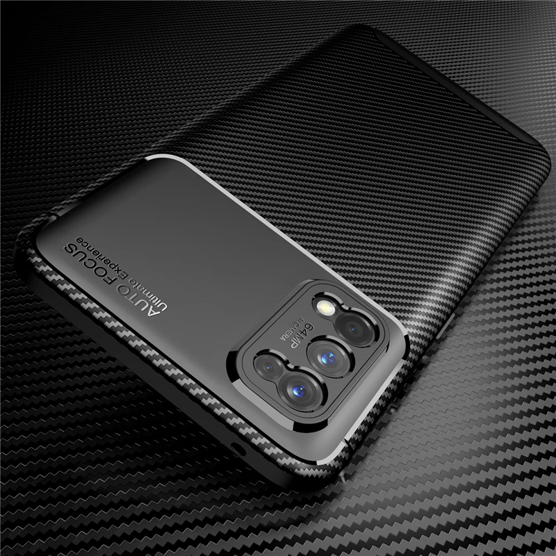 Carbon Fiber Case For OPPO Realme 7 Pro Case For Realme 7i 8S 8 Pro A52 A72 A92 A54 A74 A94 A53 A73 A93 Cover For Realme 8i Case