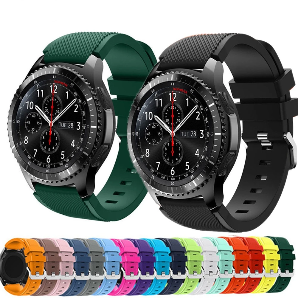 20mm 22mm Wrist Straps For Samsung Galaxy Honor Huawei Watch GT 2 42mm 46mm Smartwatch Strap Silicone Sport Replacement Bracelet