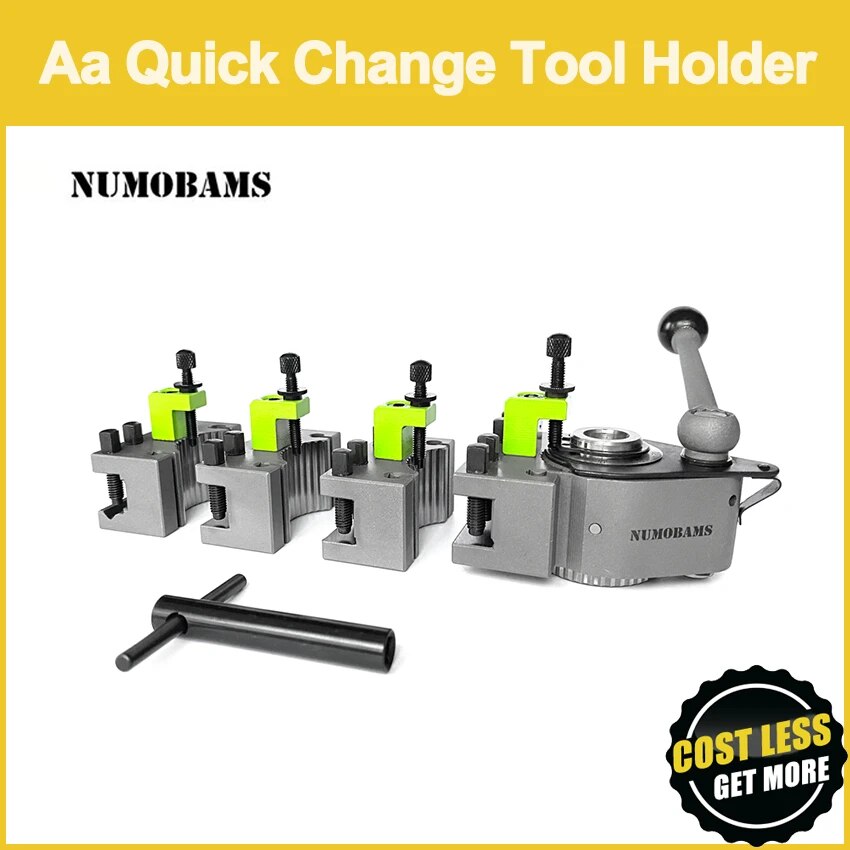NUMOBAMS 45# Steel Fine Grind Aa Quick Change Tool Holder for 120-220 Swing over Bed Lathe WM180 WM210 Machine Carrier