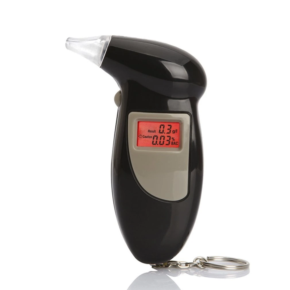 Digital Breath Alcohol Tester With Audible Alert Safe Driving With Key Chain Quick Response Alcohol Detector Breathalyzer