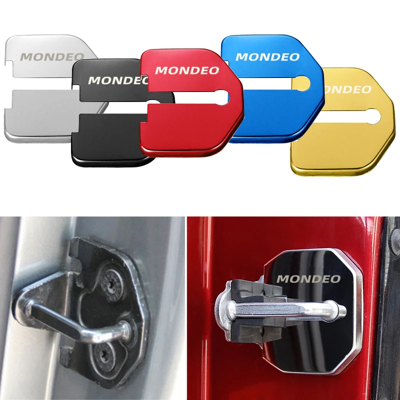 Car-Styling Door Lock Protection cover Auto Emblems Case For Ford Mondeo Accessories