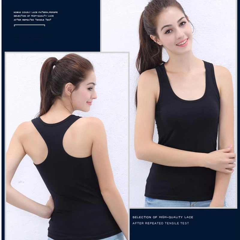 High Quality Cotton Tank Tops Women Summer Breathable Sling Vest Singlet Sport Casual Tee Shirt Soft Undershirt Slim Bustier top