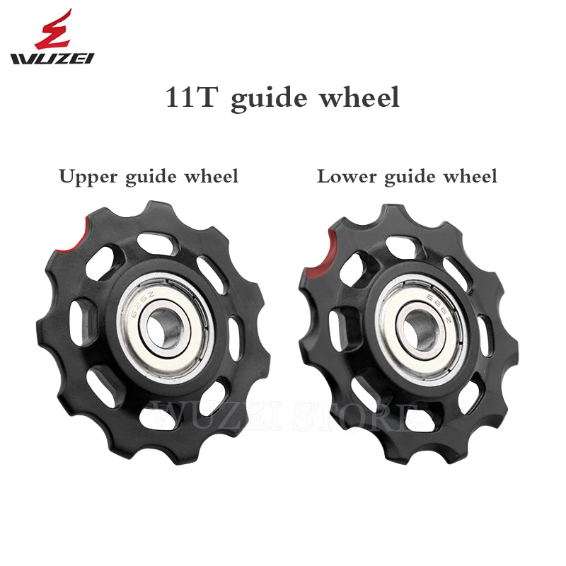 WUZEI MTB Bicycle Pulley Wheel Nylon Fiber 11T 12T 13T 17T Road Bike Jockey Rear Derailleur Repair Kit for Shimano Sram X01 XX1