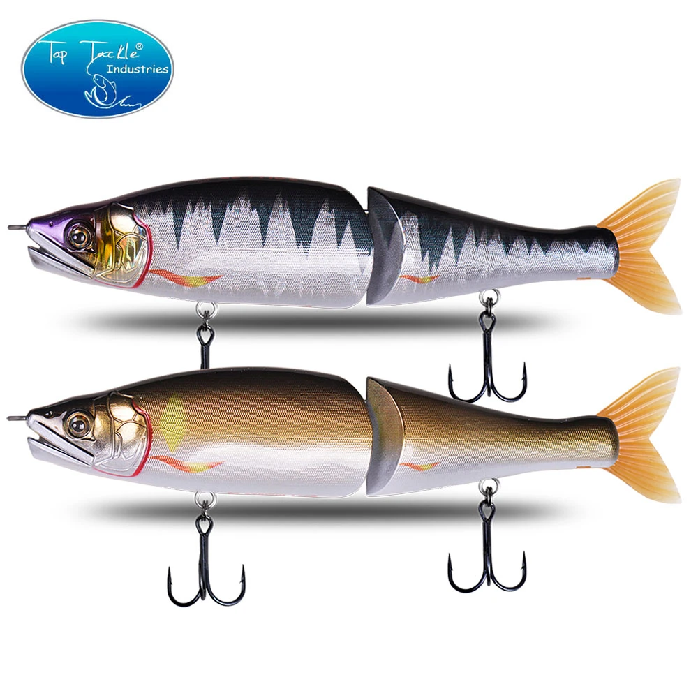 swimbait jointed bait for Pike Big Bass Fishing Lure 220mm 178mm slow sinking floating  CF.LURE Segments Slide  Jointed Baits