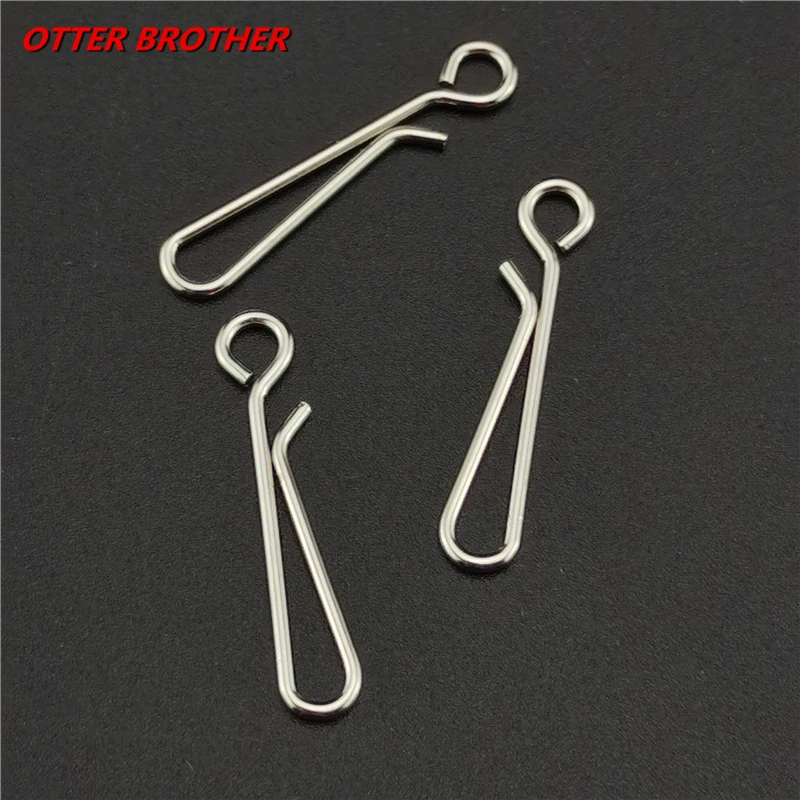 50pcs /lot Hanging Fishing Snap Swivels 0#-5# B Fishing Connector Barrel Stainless Steel Snaps Fish Carp Fly Tools Accessories