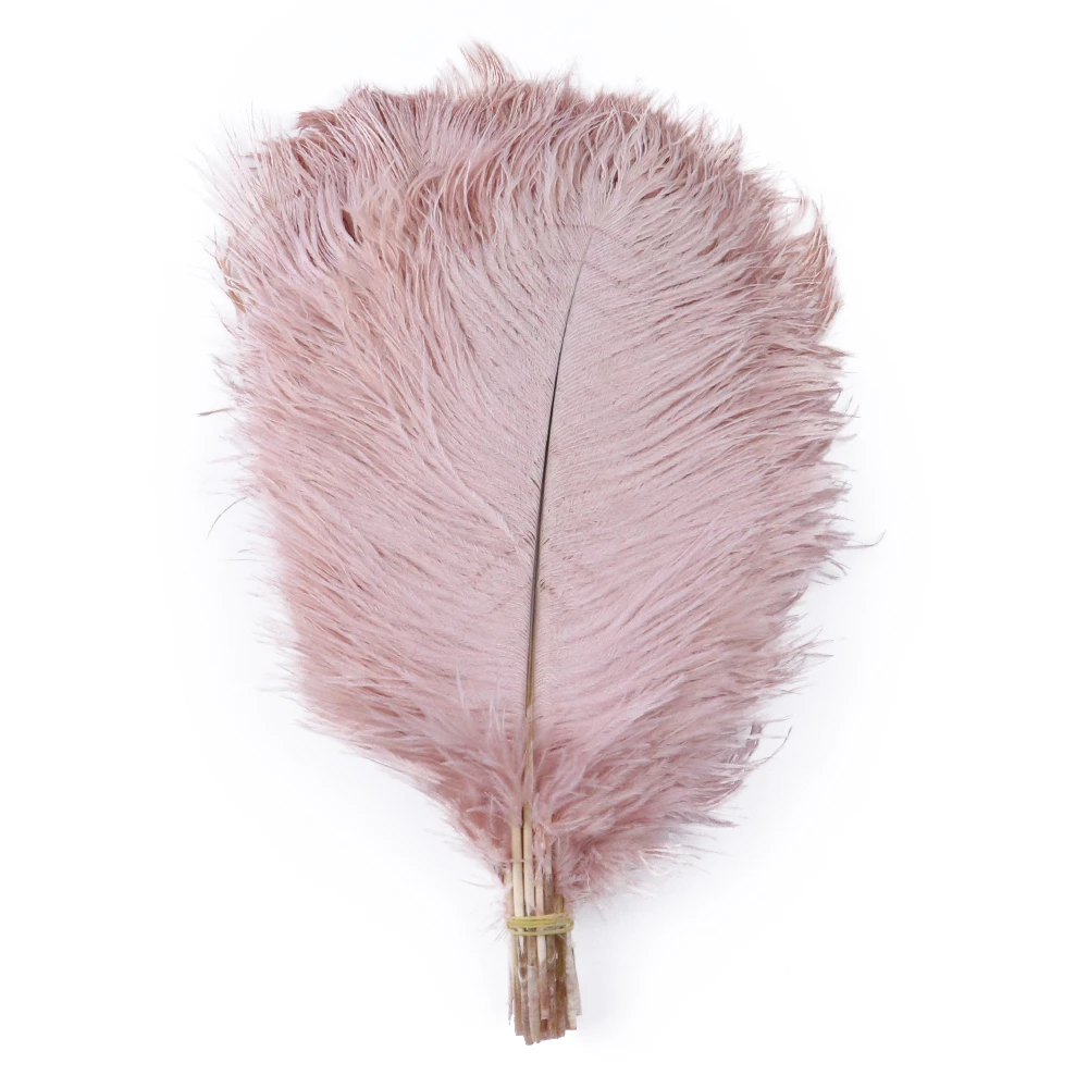 10/100pcs Fluffy Leather Pink Ostrich Feathers Decoration Wedding Party Supplies Natural Ostrich Plume Crafts 30-35cm Long