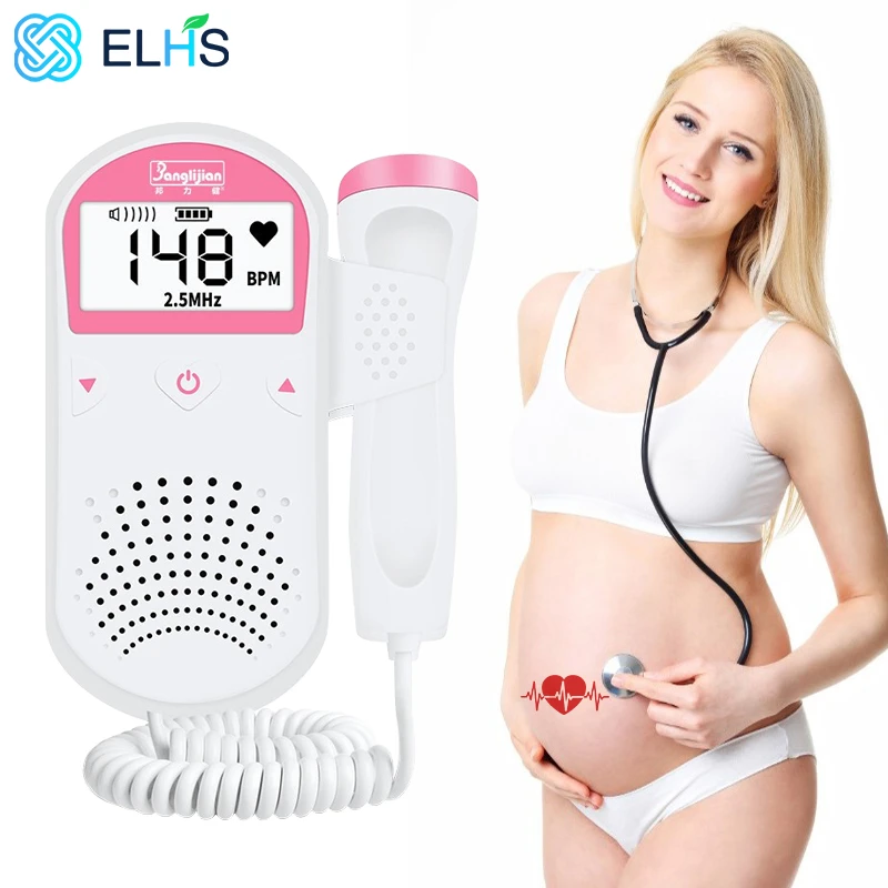 Doppler Fetal Baby Monitor Doppler for Pregnant Women Home Sonar Doppler For Pregnant Doppler Detector 2.5MHz No Radiation