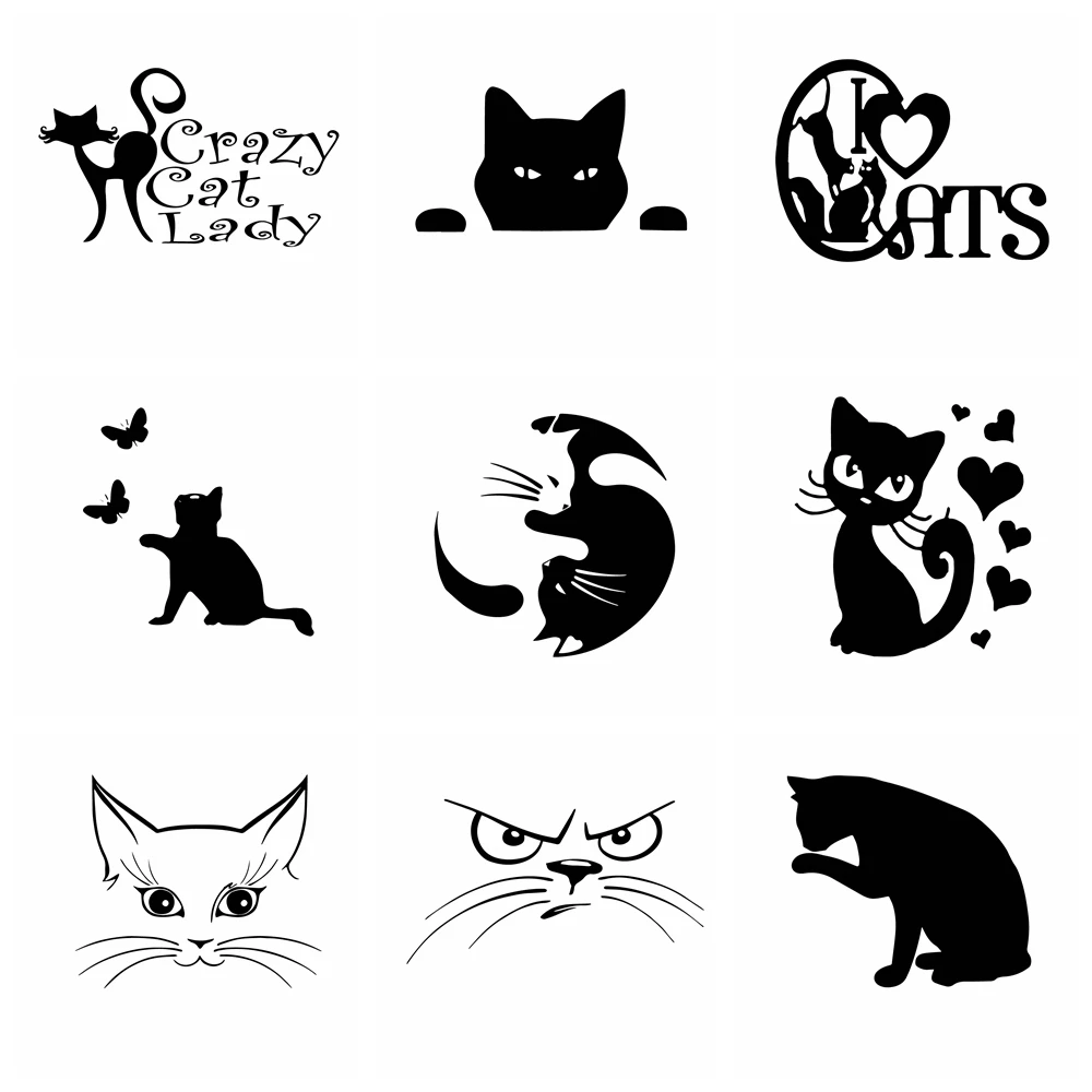 Hot Sale Funny PET Cat Car Sticker for Car Accessories Decoration