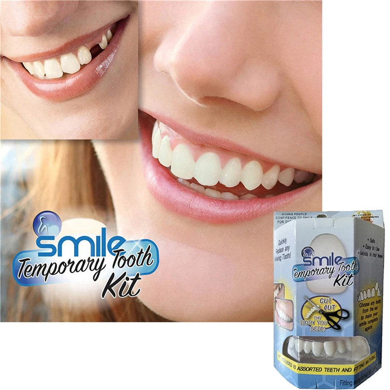 Smile Temporary Dentures Stickers Tooth Replace Missing Tooth False Teeth Cosmetic Denture Teeth Fake Teeth Beauty Veneers Teeth