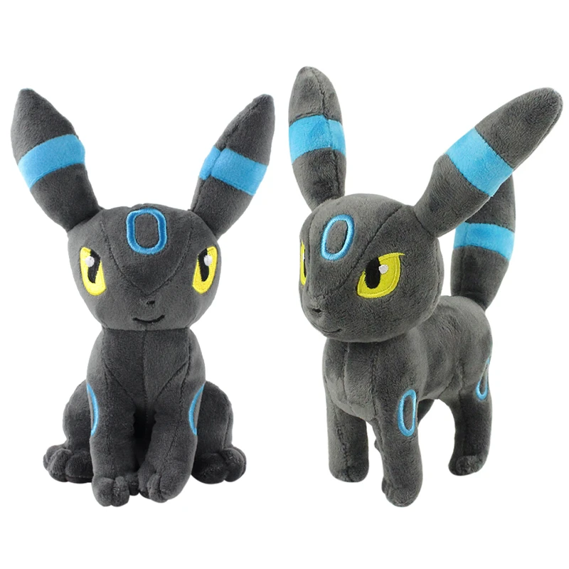 23cm Anime Pokemon Eevee Shiny Umbreon Plush Toys Soft Stuffed Pikachu Peluche Doll Birthday Gifts