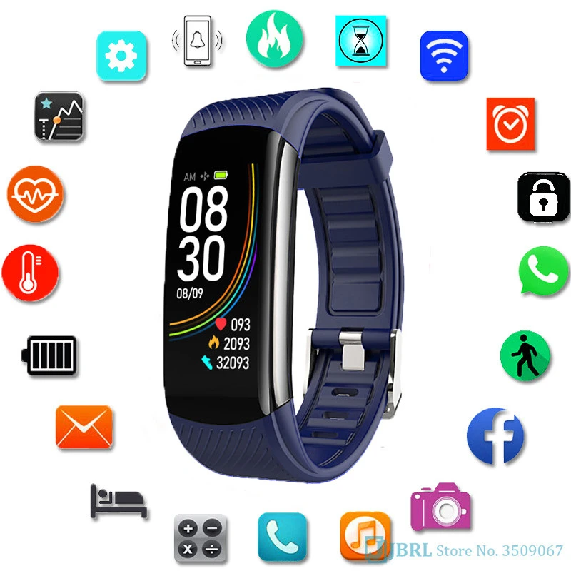 Smart Watch Men Women Sports Fitness Activity Heart Rate Monitor Blood Pressure Waterproof Smartwatch For Ios Android Clock