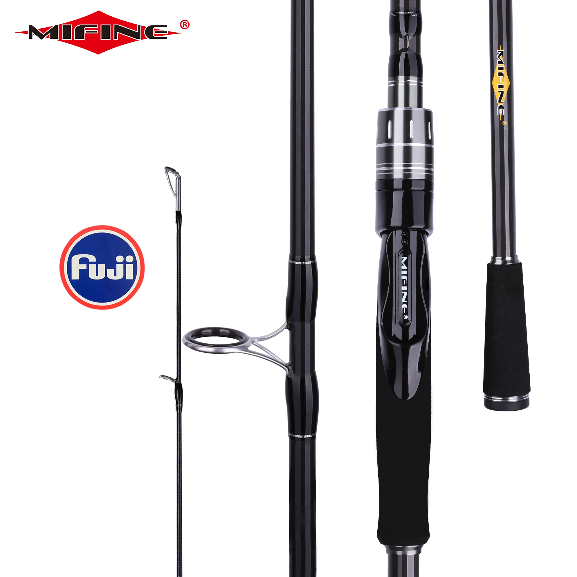 MIFINE MAXIMUS Spinning Bait Casting Lure Fishing Rod 30T Carbon FUJI Guides 3-50gML/M/MH Contain 1.68m To 3.00m Travel Pole