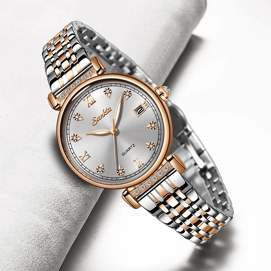 LIGE Brand SUNKTA New Women Watches Business Quartz Watch Ladies Top Brand Luxury Female WristWatches Girl Clock Relogio Feminin