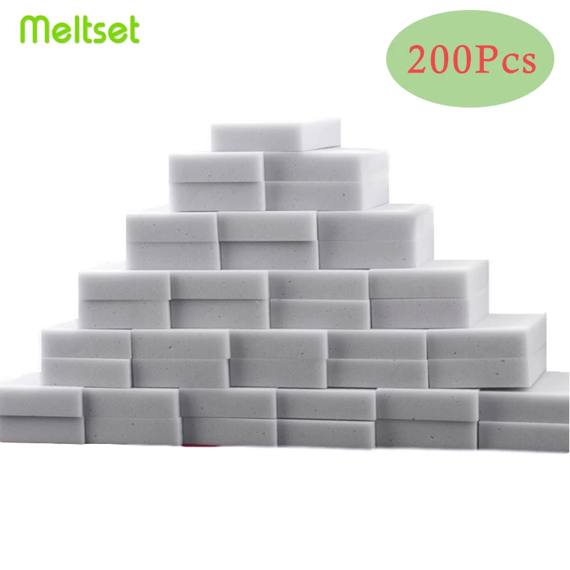 200pcs/lot Gray Magic Melamine Sponge Cleaning Eraser Multi-functional Sponge Cleaning 100*60*20mm Wholesale