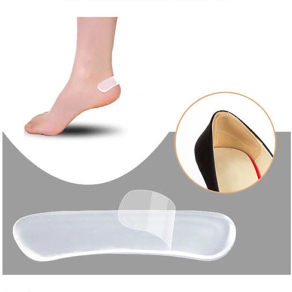 Silicone Gel Heel Protector Soft Cushion Protector Foot feet Care Shoe Insert Pad Insole Shoes Accessories Insoles for Shoes