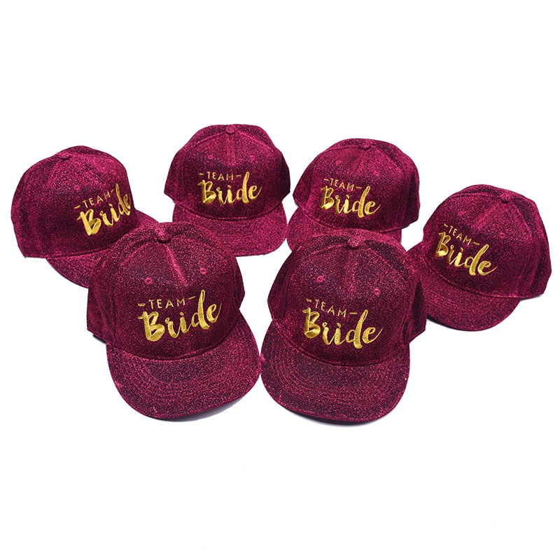 Team Bride To Be Hat Wedding Decoration Baseball Cap Bridal Shower Hen Night Party Decor Bachelorette Party Accessories Supplies