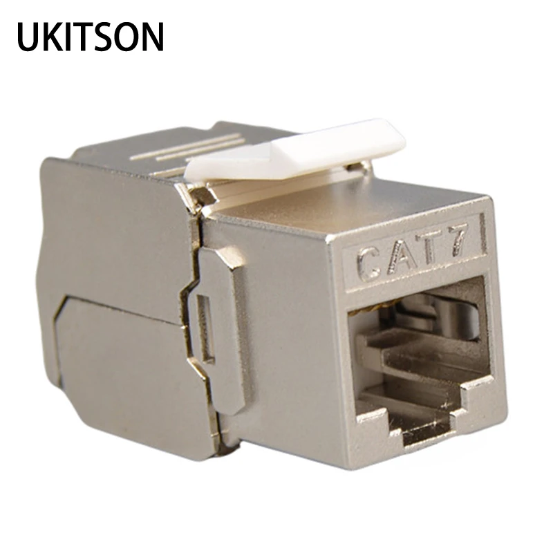 CAT7 RJ45 Keystone Shielded Slot FTP Zinc Alloy Module Connector LAN Network Insert Tool-Free Coupler For 10GB Internet Plug