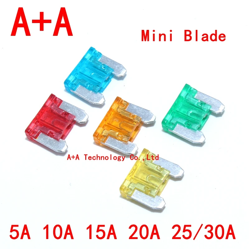 New 60pcs/set Mini Blade Fuses Auto Car Truck Fuse Assortment Kit Set 5A 10A 15A 20A 25/30A