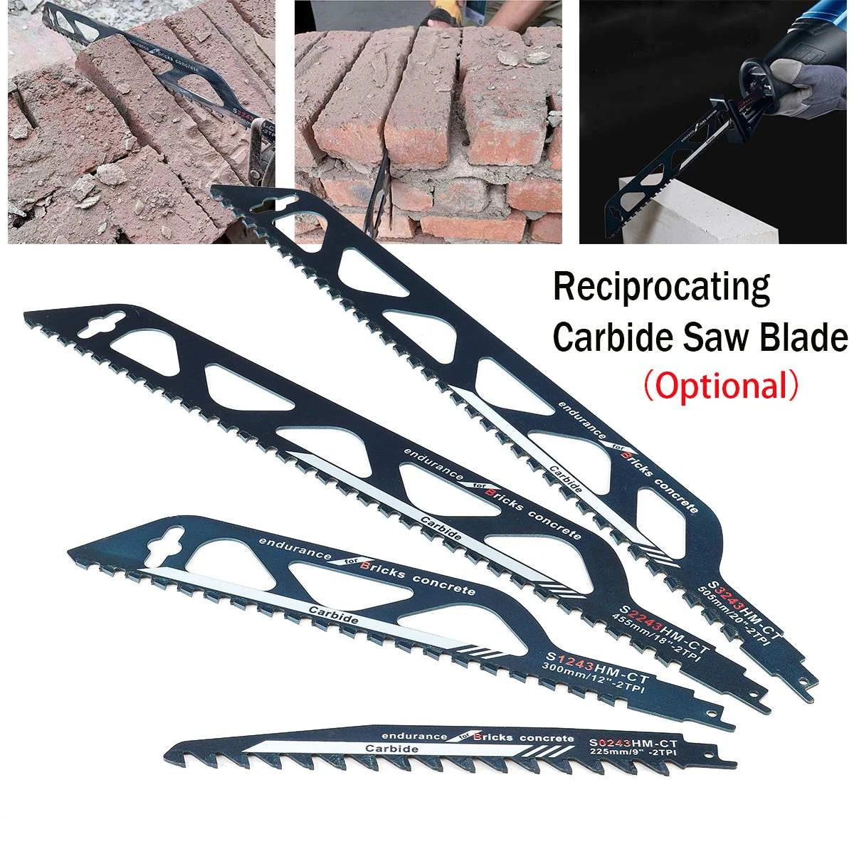 Hard Alloy Reciprocating Saw Blades Saber Saw Handsaw Multi Saw Blade For Cutting Wood Metal PVC Tube Power Tools Accessories