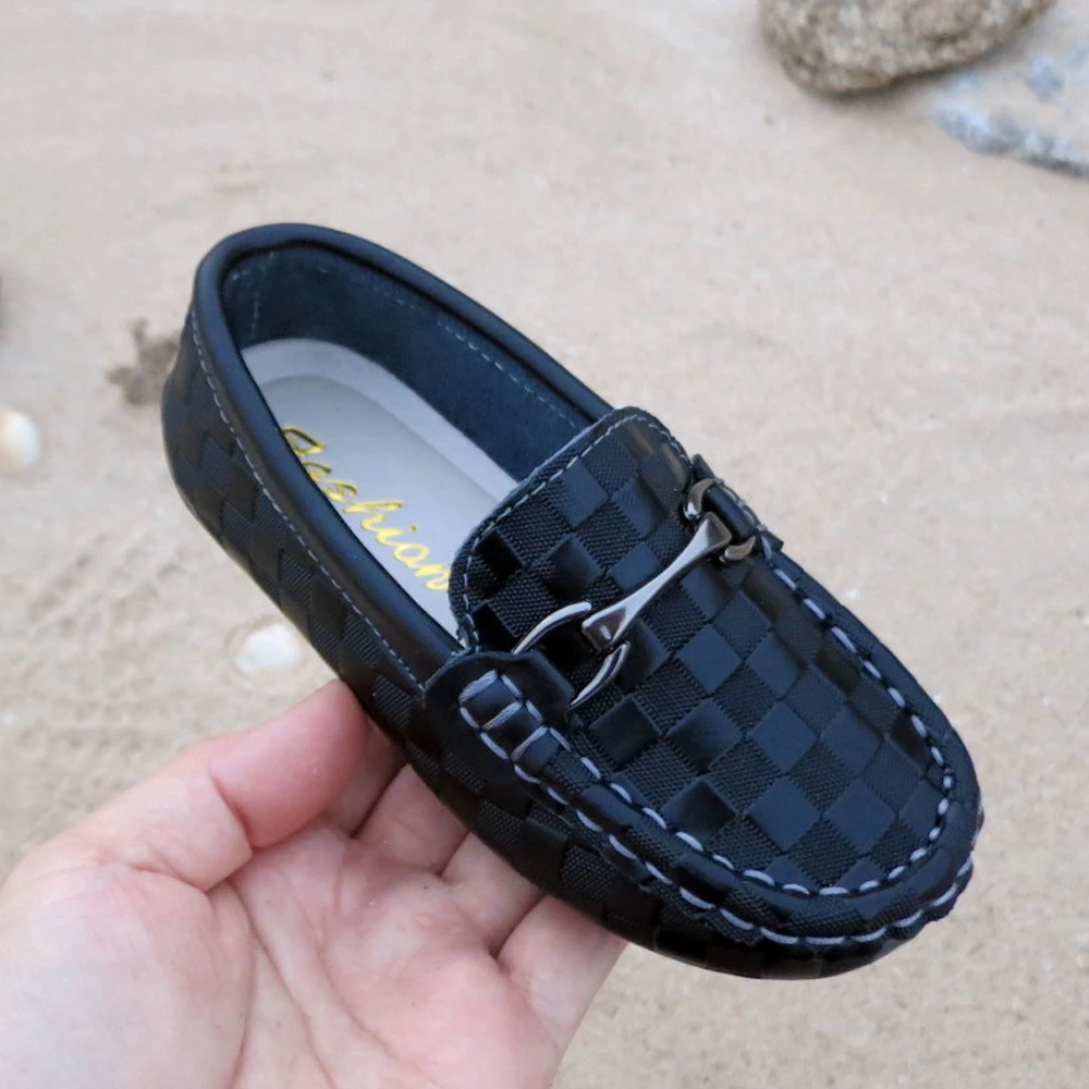 Boys Girls Shoes Moccasins Soft Kids Loafers Children Flats Casual Boat Shoes Children's Wedding Leather Shoes autumn Fashion