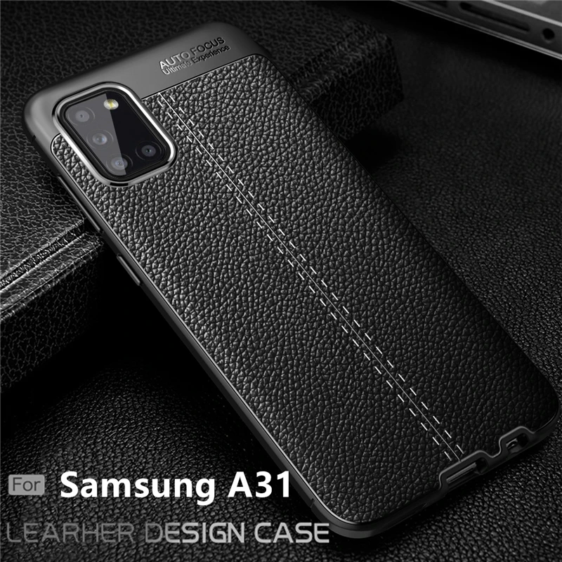 For Samsung Galaxy A31 Case For Samsung A31 Capas Bumper Leather For Fundas Samsung M31 M21 A51 A71 A52 A72 A03S A02S A31 Cover