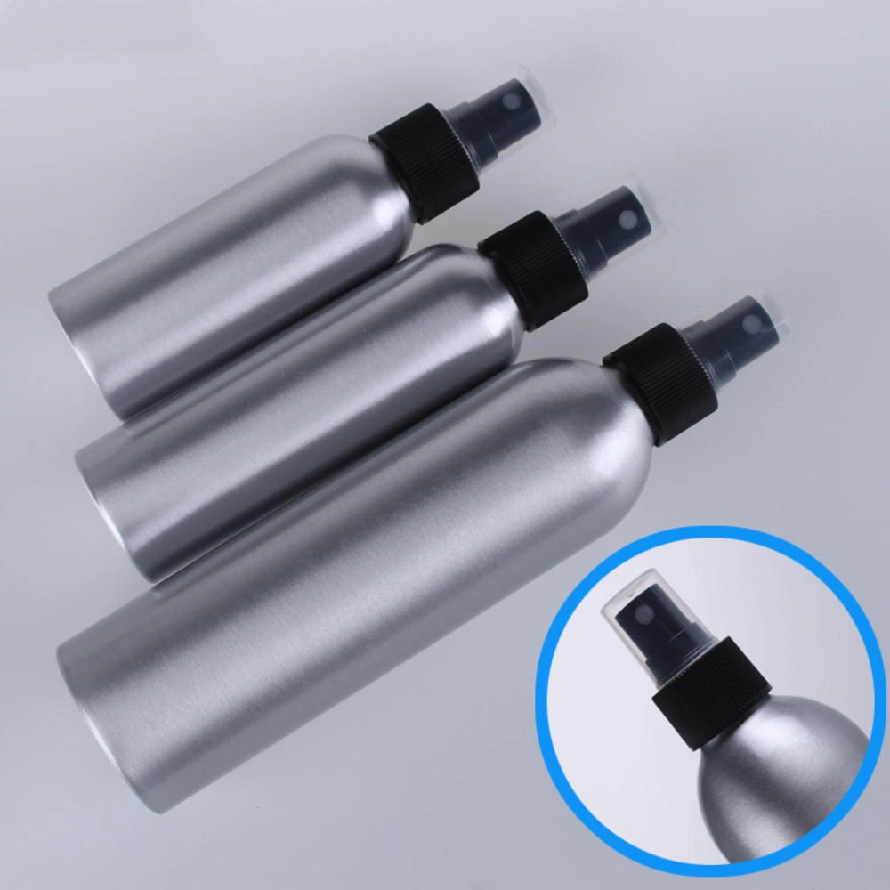 30/40/50/100ML Aluminum Spray Bottle Refillable Perfume Portable Empty Container Travel Cosmetic Sprayer Atomizer Silver