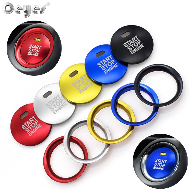 Ceyes Car Styling Stickers For Mazda CX3 Axela CX 4 CX5 CX 5 CX-5 Atenza Car Engine Start Stop Button Ring Covers Circle Case
