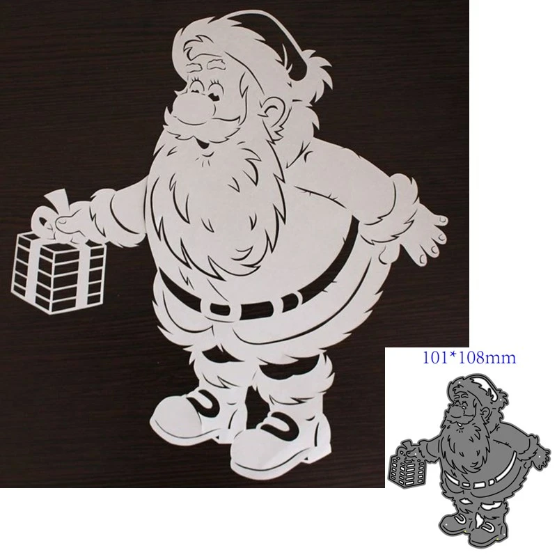 Metal cutting dies cut die mold Santa Claus cake decoration Scrapbook paper craft knife mould blade punch stencils