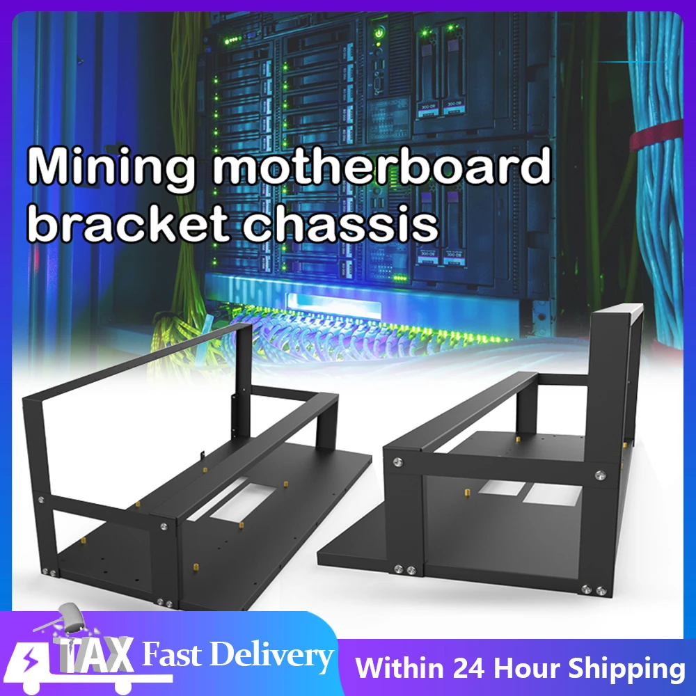 Mining Case Rack Motherboard Bracket Open Mining Rig Frame ETH/ETC/ZEC Ether Accessories Tools for 8 GPU Rack Only