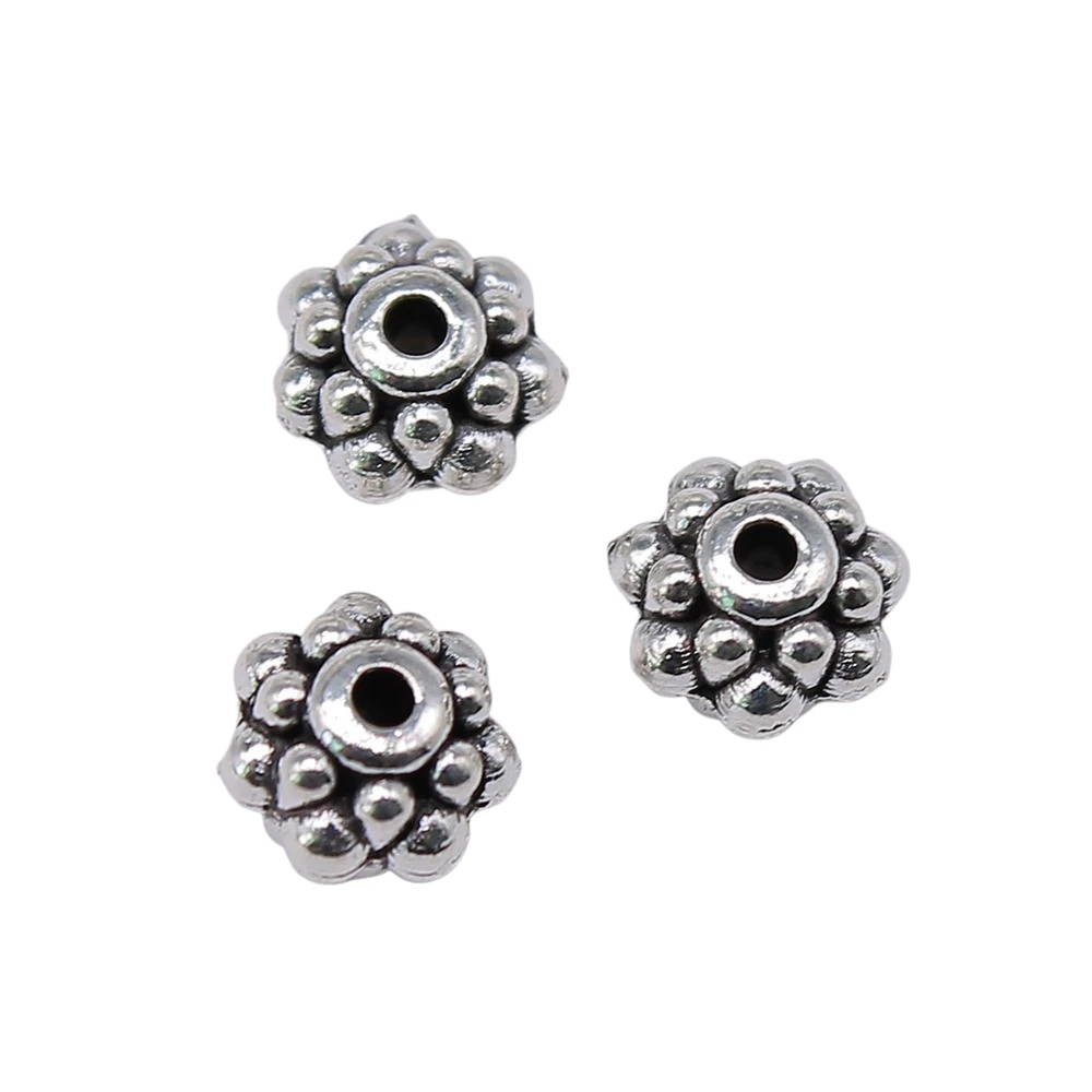 WYSIWYG 20pcs 6x6x4mm DIY Spacers Beads Charms For Jewelry Making Small Hole Spacers Beads Charm Spacers Beads