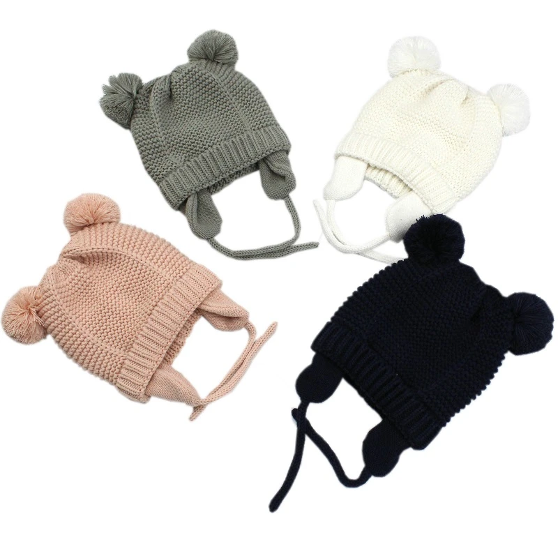 3 Sizes Baby Hats 0-2 Years Boys Girls Hats Kids Winter Hats Bonnet Enfant Hat For Children Baby Muts Dropshipping KF744