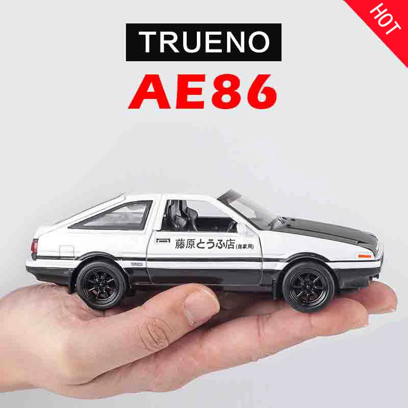 1:28 Toy Car INITIAL D AE86 Metal Toy Alloy Car Diecasts & Toy Vehicles Car Model Miniature Scale Model Car Toys For Children