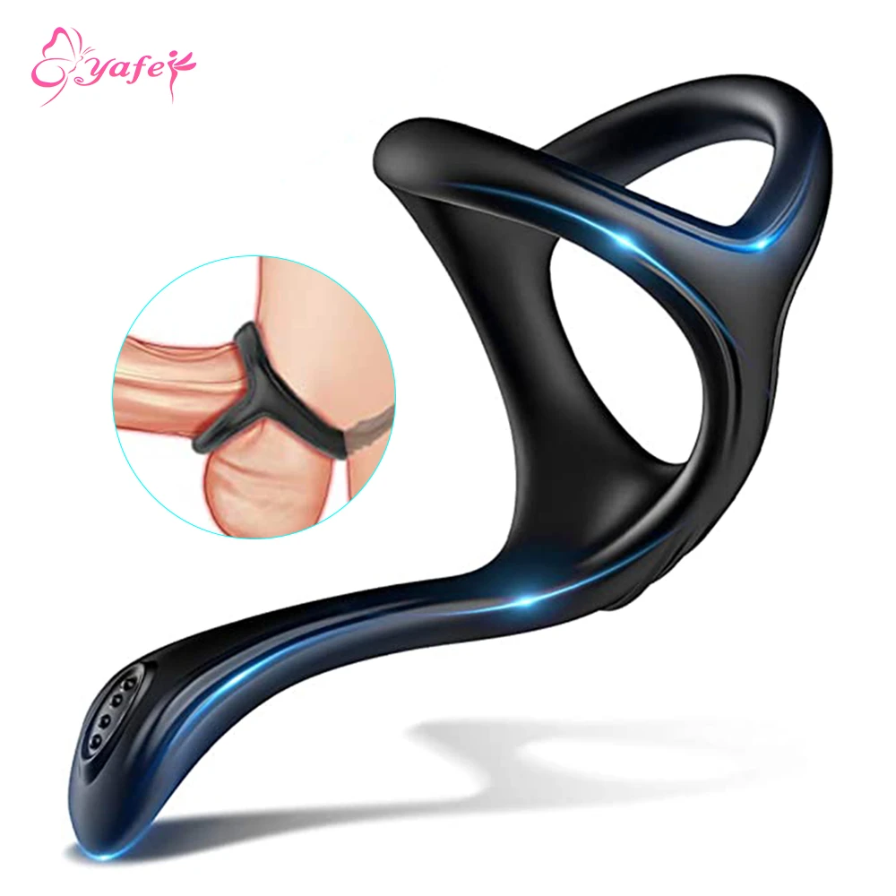 Silicone Male Prostate Massager Anal Plug For Men Gay G-spot ass Plug Adult Sex Toys For Penis Delay Ejaculation Cockrings