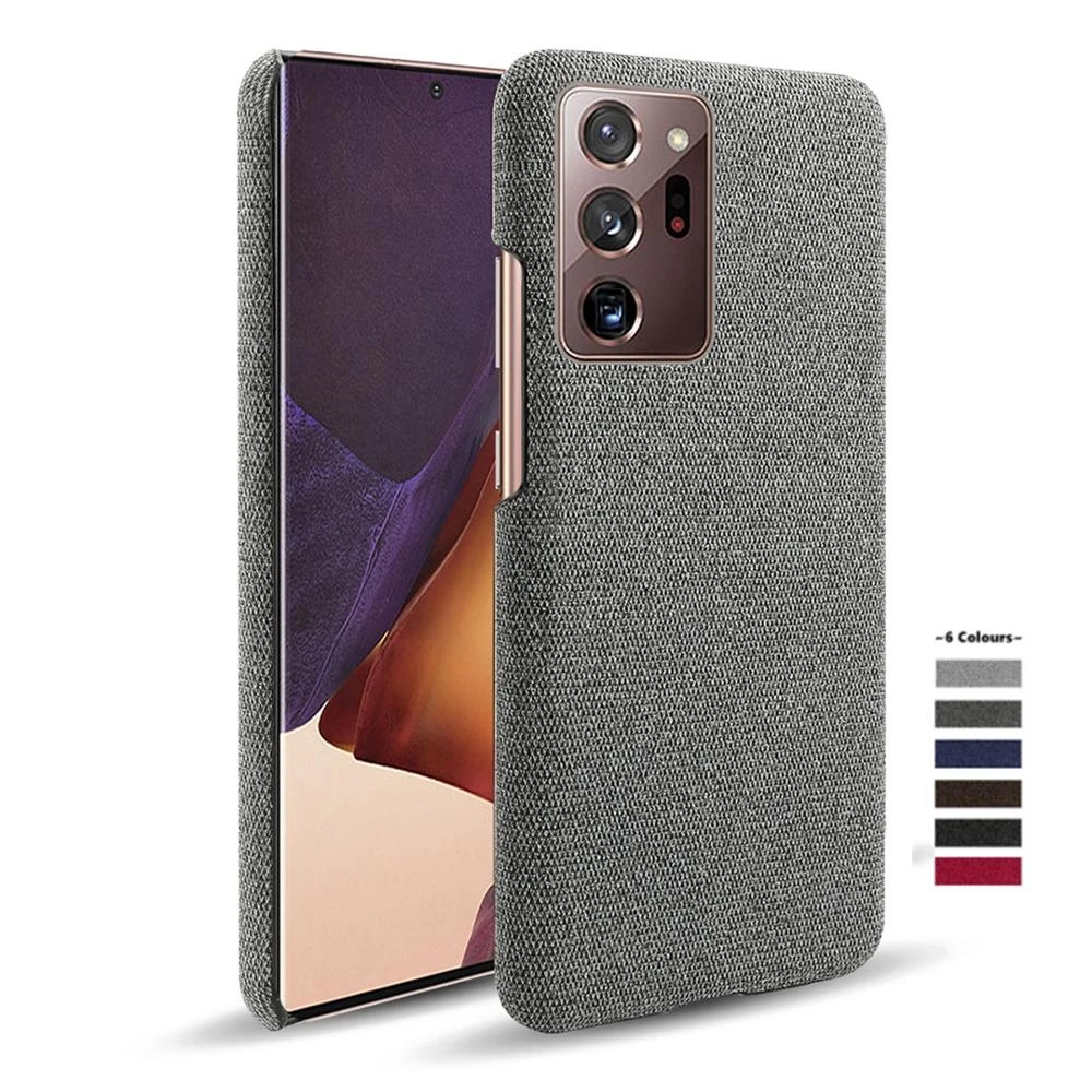 Cloth Texture Fitted Cover for Samsung galaxy S21 Plus Ultra S20 FE S10 Plus S9 S8 S10e Note 20 Ultra Fabric Antiskid Phone Case