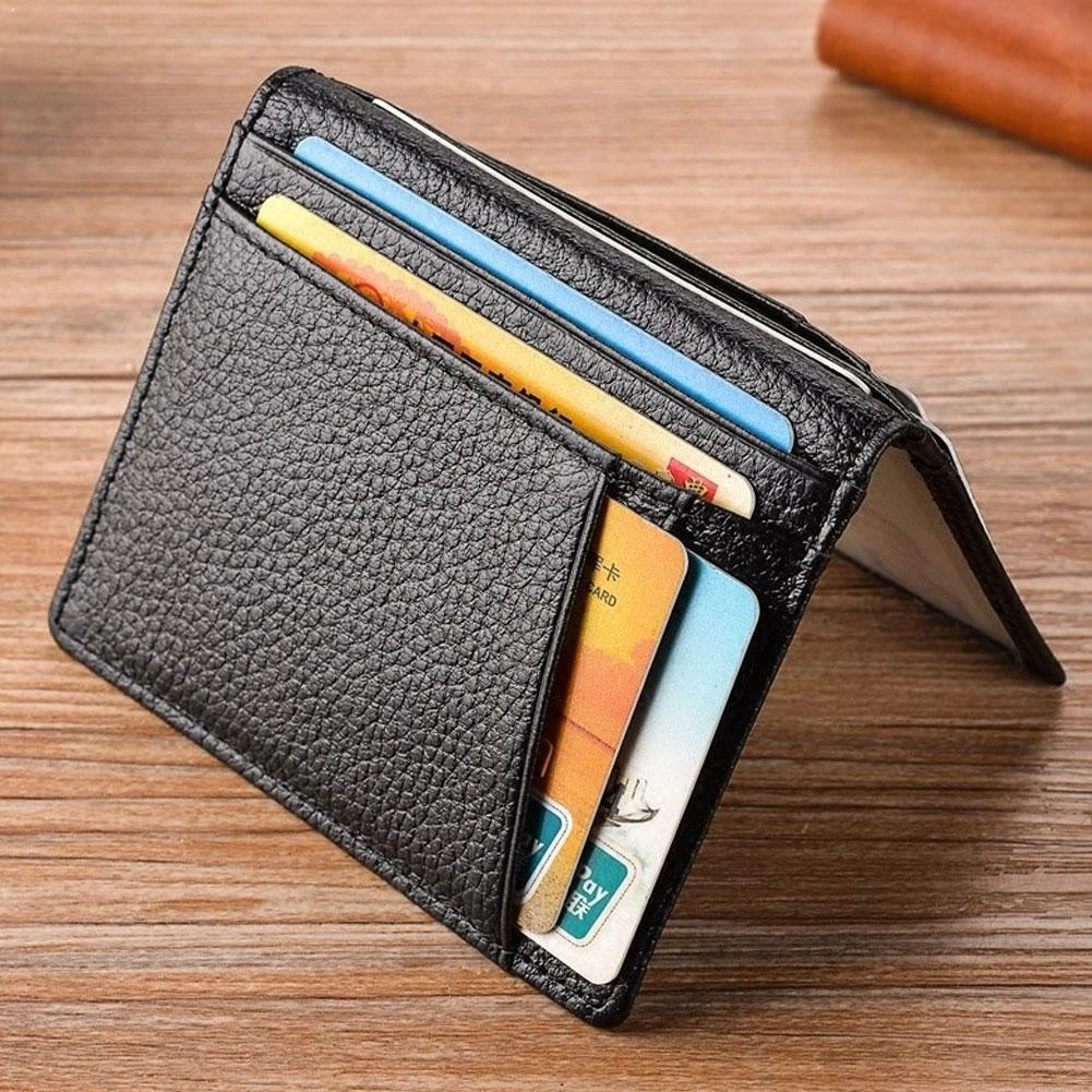 Ultra Slim RFID Blocking Leather Wallet Credit ID Card For Men Holder 2020 Purse Case Money Fashion Bag Women Wallets