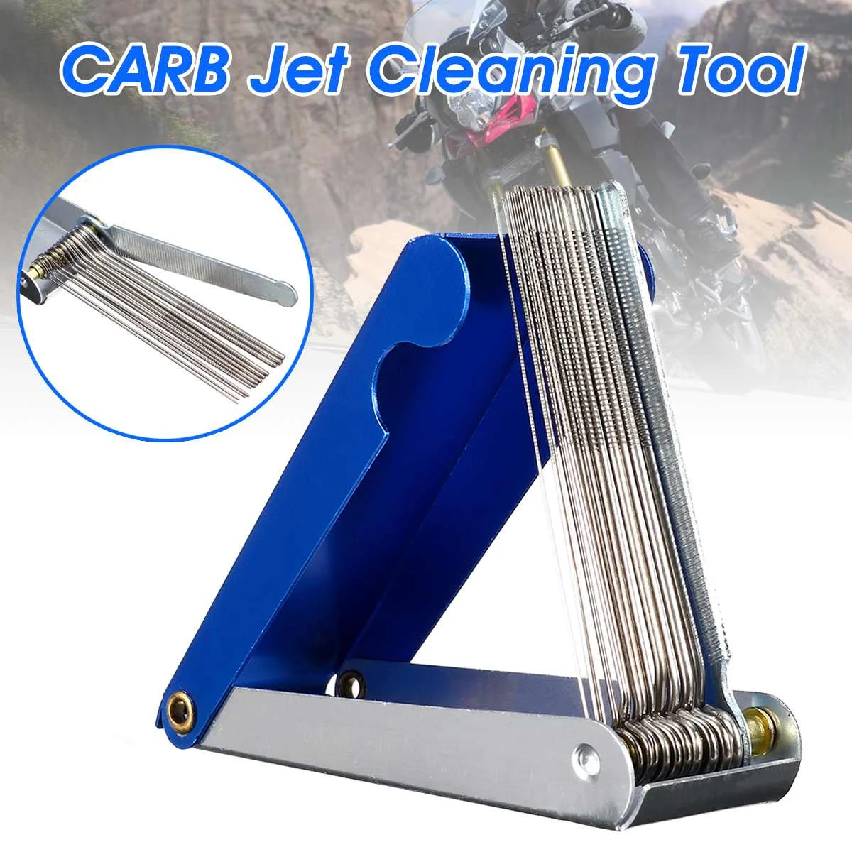 Carb Jet Cleaning Tool Carburetor Wire Cleaner Set For Motorcycle ATV Parts