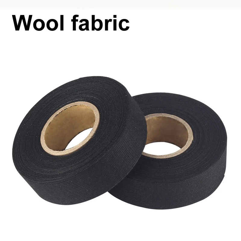 Automotive Wiring Harness Cloth Tape Car Anti Rattle Universal Black Flannel Self Adhesive Felt Tape