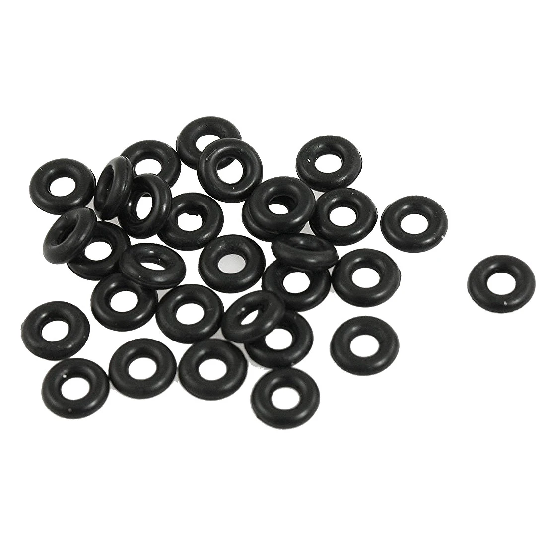 Hot sale 30 Pcs 2.5mm x 6.5mm x 2mm Rubber O Rings for Wacky Worm Fishing