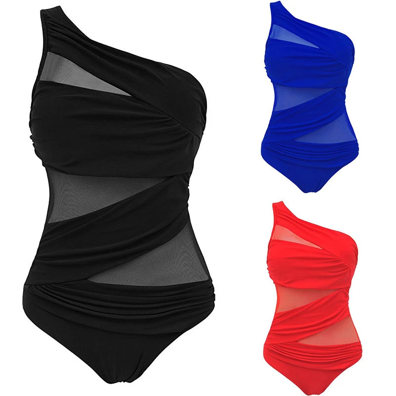 ITFABS Women One Piece Swimsuit 2020 Push Up Padded Bandage Swimwear Plus Size 4XL Monokini Female Bathing Suit Summer Beachwear