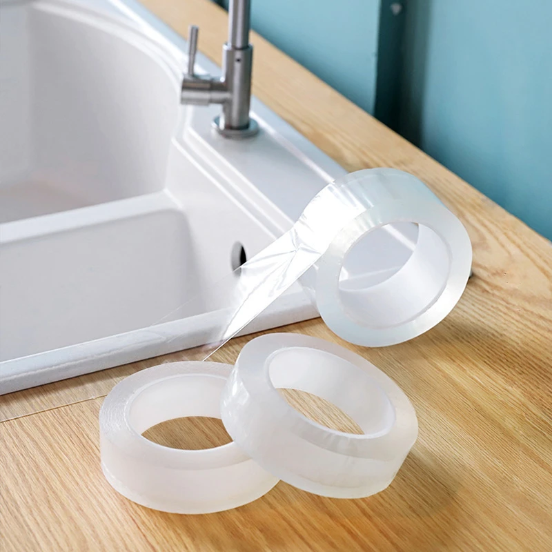 Wall Corner Line Sticker Ceramic Sticker PVC Waterproof Kitchen Tape Bathroom Accessories Self Adhesive Transparent Stickers