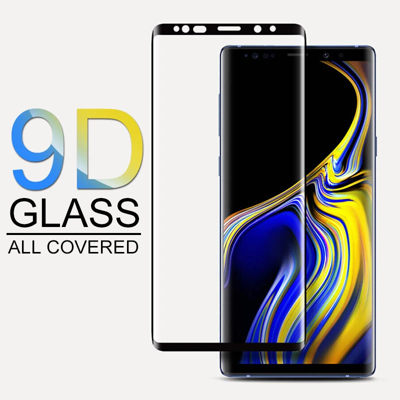 9D Tempered Glass For Samsung Galaxy Note 9 8 S9 S8 Full Curved Screen Protector On The For Samsung S9 S8 S7 S6 Edge Plus Film