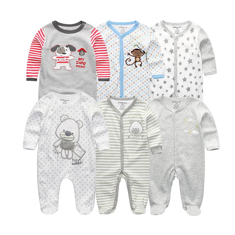 Girls' Baby Clothing Sets Newborn Bodysuits One-Pieces Cotton Baby Girl Clothes Roupas de bebe Baby Boys Clothes 1/2/3/5/6PCS