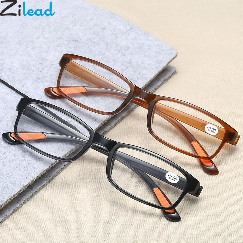 Zilead TR90 Ultra-light Reading Glasses Women&Men Foldable Magnifying Presbyopic Glasses With Diopter +1.0to+4.0