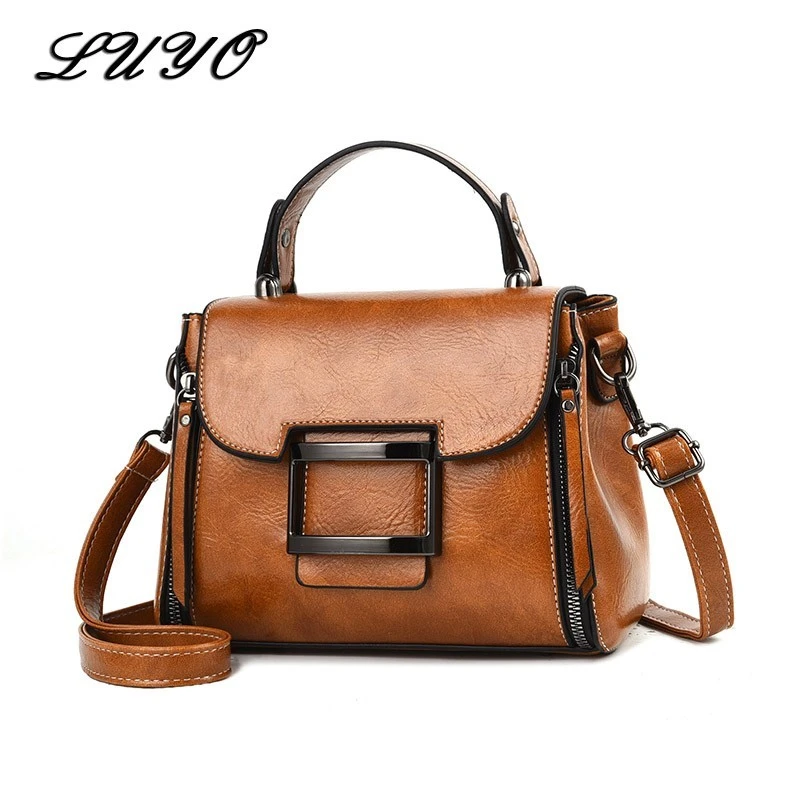 2021 Spring Real Genuine Leather Handbag Handbags Woman Small Vintage Crossbody Bags For Women Shoulder Messenger Bag Female