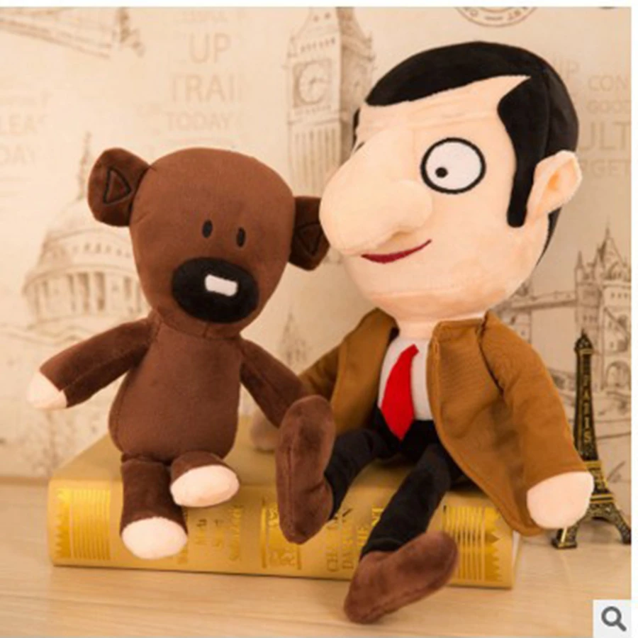 30cm Mr Bean Teddy Bear Cute Kawaii Plush Stuffed Toys Mr.Bean Toys For Children Birthday Present Gifts Knuffels Dieren
