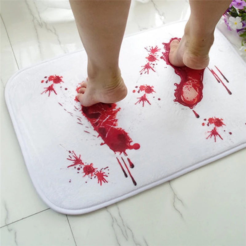 Quality doormat Blood novelty Bathroom Bath floor Mat Europe style Carpet Rug Water Absorption Non-slip 40*60cm doormats