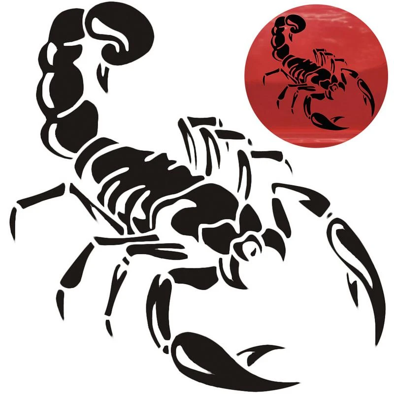 1 Piece 30cm Cute 3D Scorpion Car Stickers Car Styling Vinyl Decal Sticker For Cars Acessories Decoration 2019